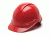 Pyramex Ridgeline HP46 Hard Hat,Cap-Style 6 Point Ratchet Suspension,Red HP46120