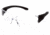 Pyramex Trulock Safety Glasses w/Clear Lens, Black SB9510S