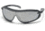 Pyramex XS3 Safety Glasses - Silver Mirror Anti-Fog Lens, Black Frame SB4670ST