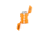 Pyro Putty Elite Dual Arch Rechargeable Lighter, Blaze Orange, PPARC2