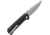 QSP Knife Grebe Button Lock Black G10
