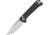 QSP Knife Grebe Button Lock Black G10
