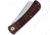 QSP Knife Hedgehog Slip Joint Red CF