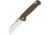 QSP Knife Pelican Linerlock Folding Knife, 3in satin finish D2 tool steel blade, Black, Black linen micarta handle, QS130-A