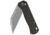 QSP Knife Swordfish Folding Knife, 4.5in Closed, 3.63in Stonewash 14C28N Sandvik SS Blade, Dark Brown Micarta Handle, QS149-C1