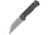 QSP Knife Swordfish Button Lock Green