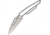 Quartermaster Alf 4 Neck Knife Stonewash Fixed Blade Knife, 3.125in, Standard Edge, Tanto, Stonewash, Stainless Handle QTRALF4