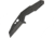 Quartermaster Biff Tannen Limo Tint Folding Knife,3in,Wharncliffe, Black Handle QTRQSE10LT