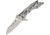 Quartermaster General Lee Climate Change Folding Knife,3.5in,S35VN Steel,Standard Edge,Wharncliffe,Stonewash and Satin,Titanium Handle QTR12CC