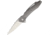 Quartermaster Mr. Belvedere Stonewash Folding Knife,3.5in,S35VN Steel,Standard Edge,Spear Point,Satin,Titanium Handle QTRQSE11