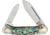 Queen City Mini Canoe Abalone Folding Knife, Abalone handle, KB204R / QC002
