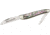 Queen Wharncliff Abalone Fold Knife, D2 tool steel sharncliffe and pen blade, Abalone Handle QN46AB