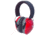 Radians Terminator Folding Earmuffs, NRR 29 - Red