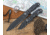 Ranger Knives RD9 Dark Gray Fixed Blade Knife, 14.75in Overall, 9.5in Gray Powder Coated Carbon Steel Blade, Gray Wood Handle, Black Nylon Belt Sheath, 9433SEC