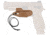 Raven Concealment VanGuard 2 Lanyard Kit Minimalist IWB Holster, SIG Sauer P320, Ambidextrous, Coyote Brown, VG2P320STDCYLAN