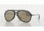 Ray-Ban ALEX F RB4201F Sunglasses 622/5A-59 - Rubber Black Frame, Light Brown Mirror Gold Lenses