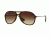 Ray-Ban ALEX F RB4201F Sunglasses 865/13-59 - Rubber Havana Frame, Brown Gradient Dark Brown Lenses