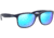 Ray-Ban ANDY RB4202 Sunglasses 615355-55 - Shiny Blue On Matte Top Frame, Green Mirror Blue Lenses