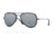 Ray-Ban AVIATOR FLAT METAL RB3513M Sunglasses 153/82-56 - Sand Black/black Frame, Polar Grey Mirror Silver Gradi Lenses
