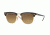 Ray-Ban Clubmaster Prescription Sunglasses RB3016 RB3016-101785-51 - Lens Diameter 51 mm, Frame Color Top Black Red/rb Red White