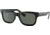 Ray-Ban Mr Burbank RB2283 Sunglasses, Polarized Green Lenses, Black, 55, RB2283-901-58-55