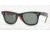 Ray-Ban Original Wayfarer Sunglasses RB2140 1016-5418 - Black On Text.red Gl W Crystal Green