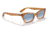 Ray-Ban RB2299 Lady Burbank Sunglasses - Womens, Amber Tortoise Frame, Clear Gradient Blue Lens, 55, RB2299-13423F-55