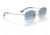 Ray-Ban RB3772 Rob Sunglasses, Silver Frame, Clear Gradient Blue Lens, 54, RB3772-003-3F-54