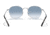 Ray-Ban RB3772 Rob Sunglasses, Silver Frame, Clear Gradient Blue Lens, 54, RB3772-003-3F-54