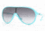 Ray-Ban RB4077 Sunglasses 749/8G-0132 - Shiny Turquoise Gray Gradient