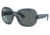 Ray-Ban RB4098 Jackie Ohh II Sunglasses - Women's, Transparent Blue Frame, Dark Grey Lens, Polarized, 60, RB4098-659281-60