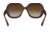 Ray-Ban RB4098 Jackie Ohh II Sunglasses - Womens, Transparent Dark Brown Frame, Grey Gradient Brown Lens, Polarized, 60, RB4098-6593T5-60