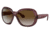 Ray-Ban RB4098 Jackie Ohh II Sunglasses - Womens, Transparent Dark Brown Frame, Grey Gradient Brown Lens, Polarized, 60, RB4098-6593T5-60