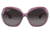 Ray-Ban RB4098 Jackie Ohh II Sunglasses - Womens, Transparent Violet Frame, Grey Gradient Lens, Polarized, 60, RB4098-6591T3-60