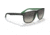 Ray-Ban RB4147 Standard Sunglasses, Grey Gradient Lenses, Matte Black On Green, 56, RB4147-656811-56