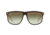 Ray-Ban RB4147 Sunglasses 6039W0-60 - Top Black On Transparent Frame, Clear Gradient Green Mirror Re Lenses