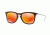 Ray-Ban RB4221F Sunglasses 61676Q-52 - Shot Red Rubber Frame, Brown Mirror Orange Lenses
