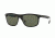 Ray-Ban RB4226F Sunglasses 60529A-59 - Top Matte Black On Trasparent Frame, Dark Green Polar Lenses