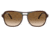 Ray-Ban RB4356 State Side Sunglasses, Brown On Green Frame, Clear Gradient Brown Lens, 58, RB4356-660451-58