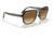Ray-Ban RB4356 State Side Sunglasses, Brown On Green Frame, Clear Gradient Brown Lens, 58, RB4356-660451-58