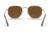 Ray-Ban RB8148 Hexagonal Sunglasses, Demigloss Antique Gold Frame, Brown Lens, Polarized, 51, RB8148-920757-51