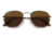 Ray-Ban RB8148 Hexagonal Sunglasses, Demigloss Antique Gold Frame, Brown Lens, Polarized, 51, RB8148-920757-51