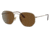 Ray-Ban RB8148 Hexagonal Sunglasses, Demigloss Antique Gold Frame, Brown Lens, Polarized, 51, RB8148-920757-51