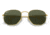 Ray-Ban RB8148 Hexagonal Sunglasses, Legend Gold, Green Lens, Polarized, 51, RB8148-921658-51