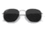 Ray-Ban RB8148 Hexagonal Sunglasses, Silver Frame, Black Lens, Polarized, 51, RB8148-920948-51