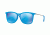 Ray-Ban RJ9063SF Sunglasses 701155-51 - Azure Fluo Trasp Rubber Frame, Light Green Mirror Blue Lenses