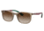 Ray-Ban RJ9076S Sunglasses - Kid's, Transp Brown On Rubber Green Frame, Brown Gradient Lens, 49, RJ9076S-712313-49