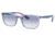 Ray-Ban RJ9076S Sunglasses - Kids, Transp Violet On Rubber Violet Frame, Clear Gradient Light Blue Lens, 49, RJ9076S-712619-49