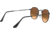 Ray-Ban Round Metal Sunglasses - Mens, Shiny Black Frame, Mirror Gradient Blue 50 mm Lenses, RB3447-002-4O-50
