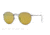 Ray-Ban Round Metal Sunglasses - Men's, Matte Gunmetal Frame, Brown Mirror Gold 50 mm Lenses, RB3447-029-93-50
